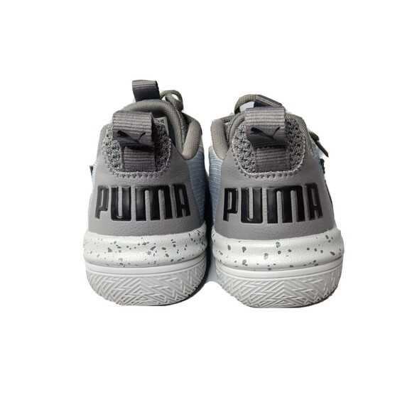 Puma Legacy Low Black Quarry Grey Basketball Shoes 193818-01, Youth Sz 7C - Picture 6 of 9